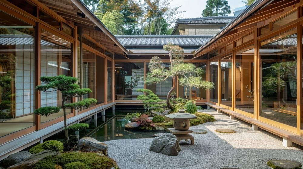 Mit Planner 5D erstelltes, KI-optimiertes Bild eines Japanisches gartens