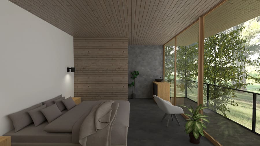 render 3D de quarto criado no Planner 5