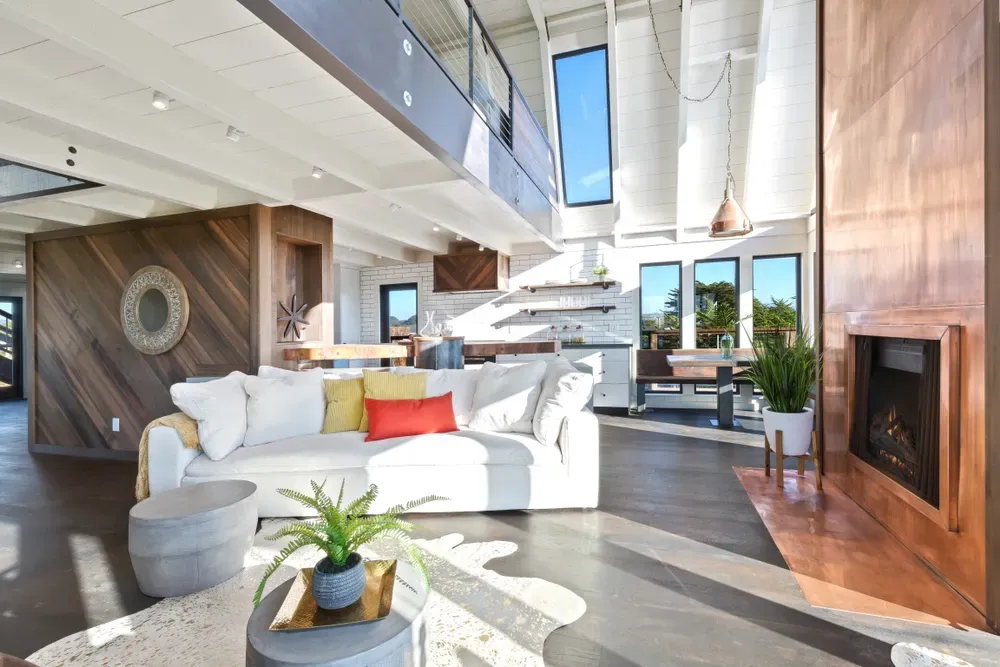 beach condo with layerd textures