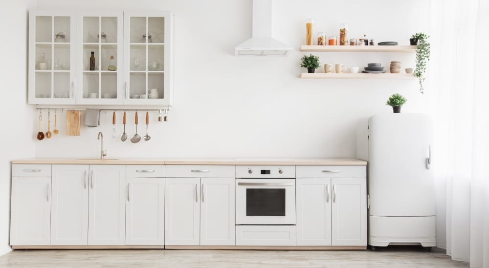 Modulare Küchenlösungen: minimalistiche Küche