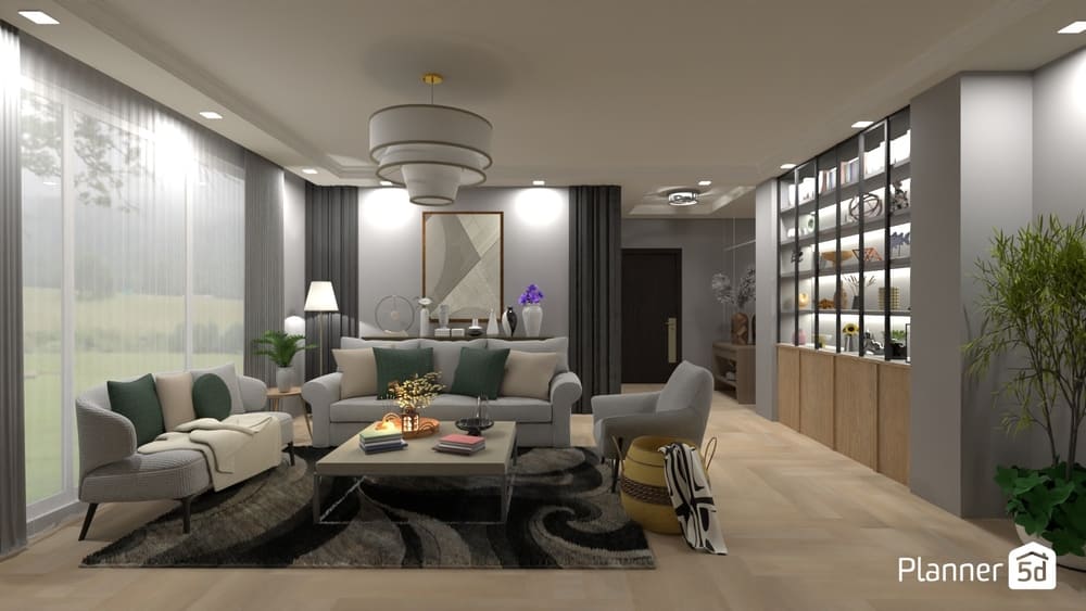 paleta de cores para sala de estar