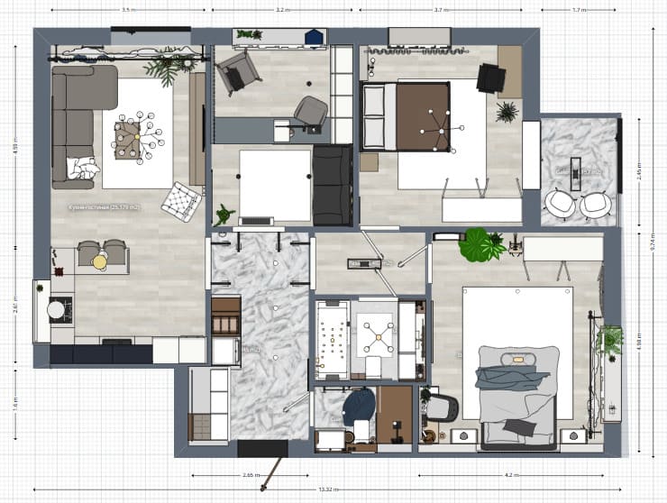 planta casa 2 quartos com suíte