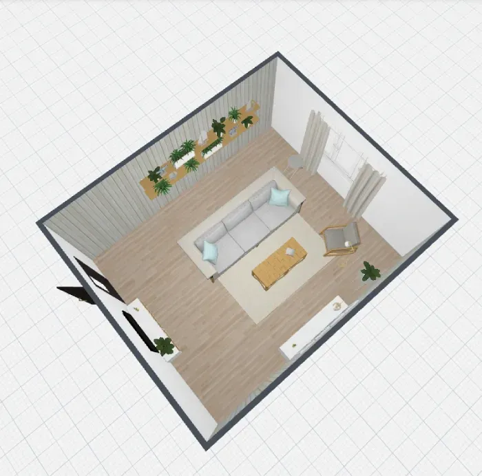Simulatore colori pareti online: planner 5d render deco