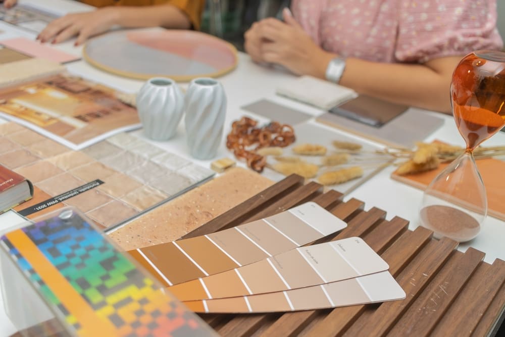 criação de modelo de moodboard físico