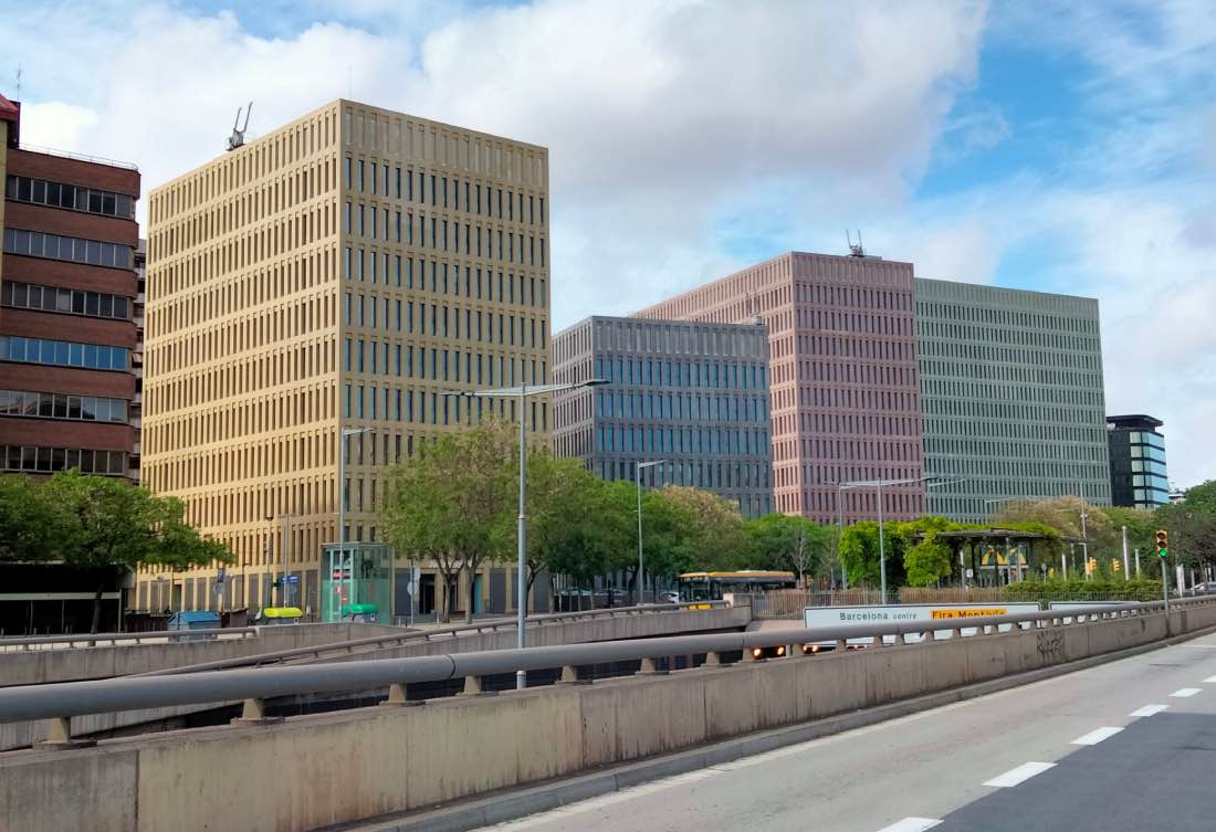 obras de David Chipperfield: Ciudad de la Justicia, Barcelona.