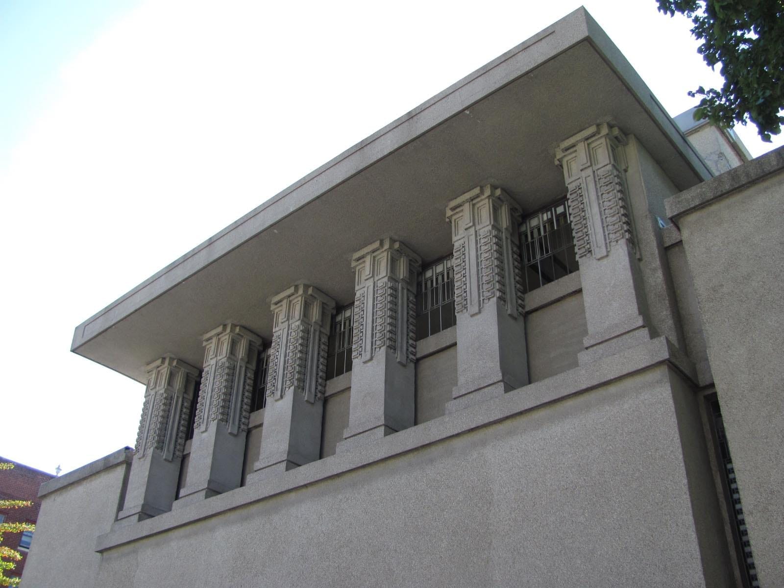 Les œuvres de Frank Lloyd Wright : Unity Temple, Illinois. 