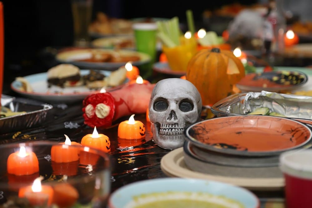 Mesa posta de Halloween