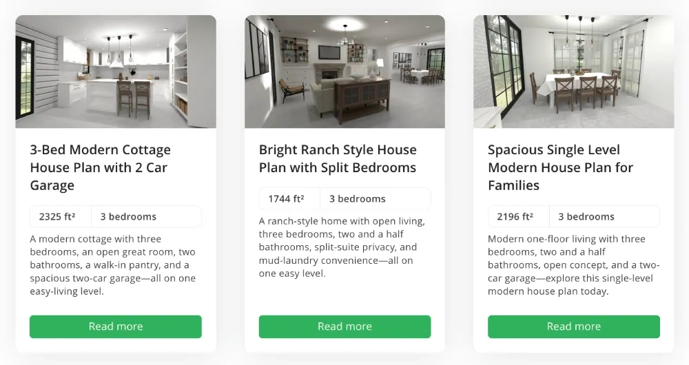 Planner 5D home plan templates