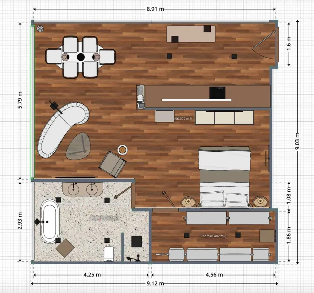 small apartent floor plan