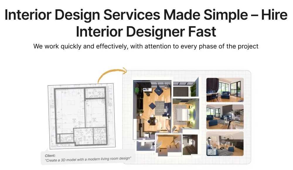 Hire a Planner 5D interior designer for your next home project