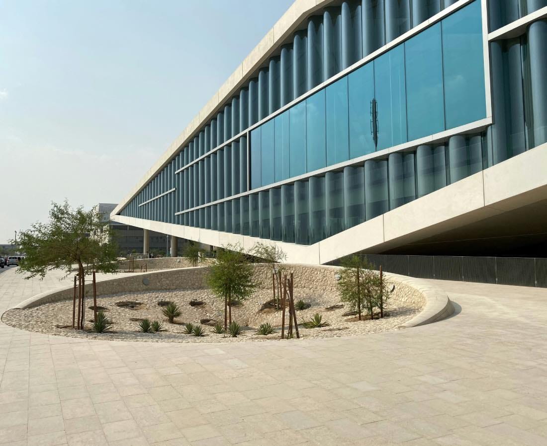 obras de Rem Koolhaas: Biblioteca Nacional de Qatar, Doha, exterior