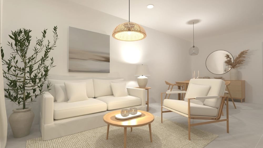 décoration avec blanc, Cloud Dancer, la couleur de l’année 2026 Pantone, blanc