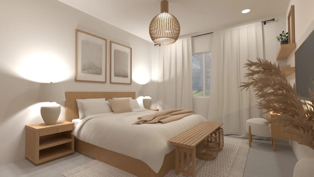 décoration avec Cloud Dancer, la couleur de l’année 2026 Pantone, blanc