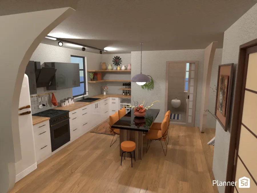 Cozinha planejada em L pequena