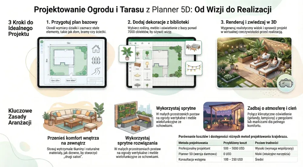 Zaprojektuj swój wymarzony taras za pomocą programu Planner 5D
