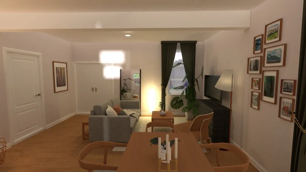 Disposição de móveis em sala pequena