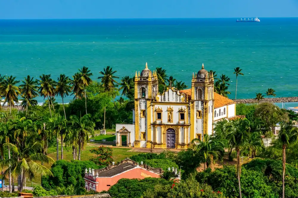 Arquitetura barroca em Olinda, Pernambuco, Brasil.