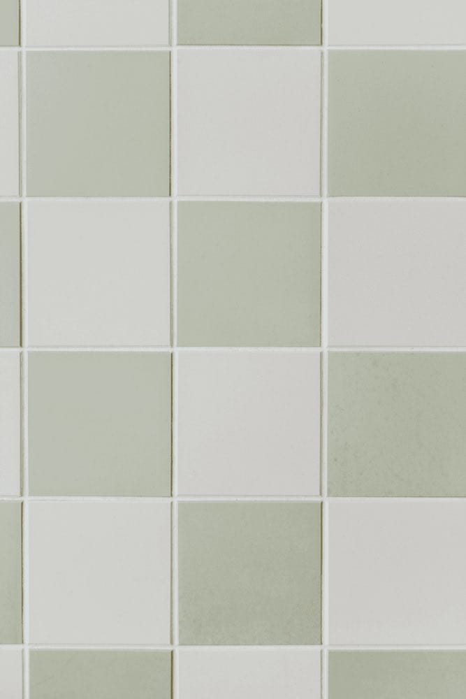 Colores para baños modernos. azulejos verdes