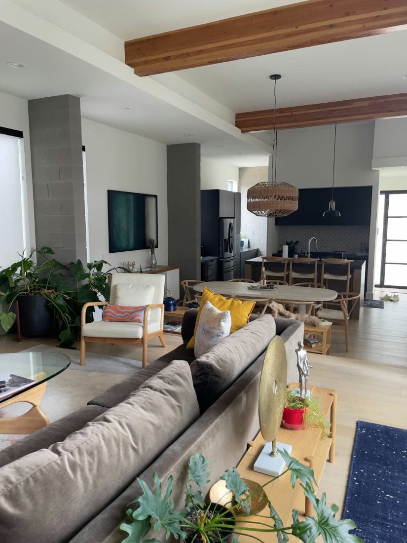 casa moderna con espacios multiusos. Diseño de casas 100m2
