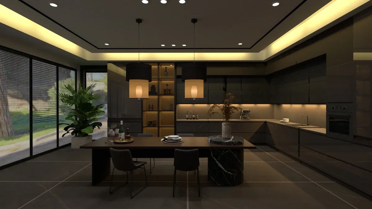 simulador de cozinha, render 3D de cozinha planejada