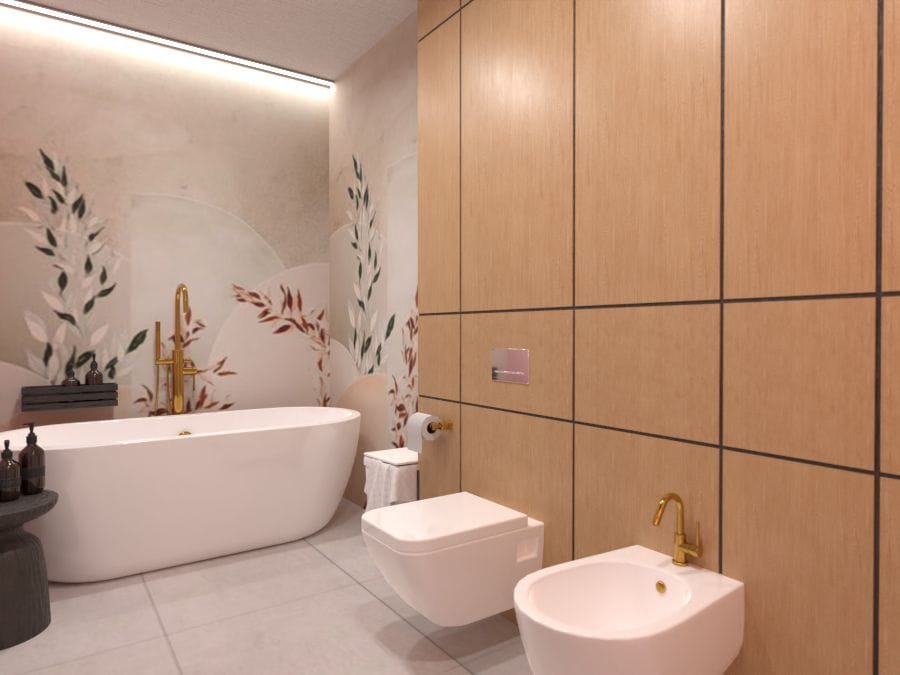 render de baño moderno, planner 5d