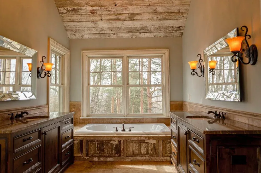 Ambiance vintage dans la salle de bain
