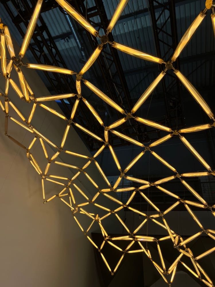 lámparas modulares de moda. tendencias de iluminación