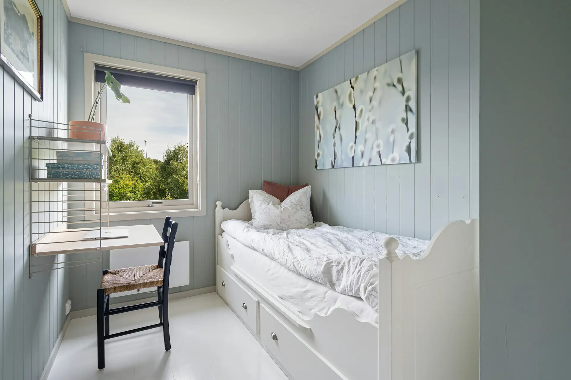 Best furniture for a small apartment, small bedroom with a bed with built-in storage 