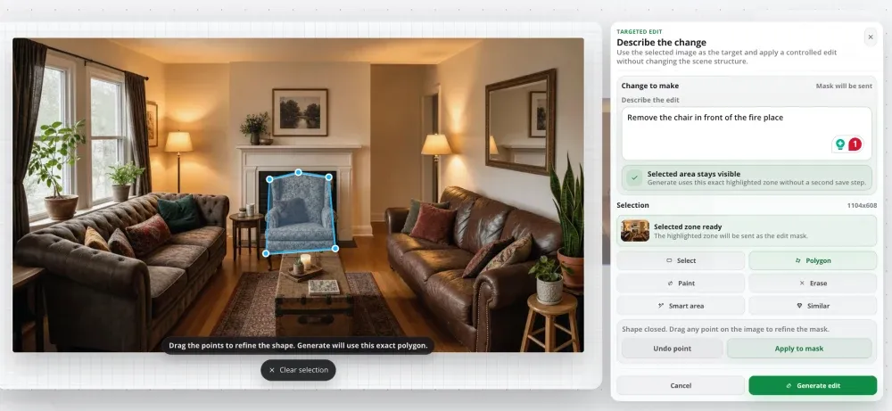 Planner 5D AI studio dashboard