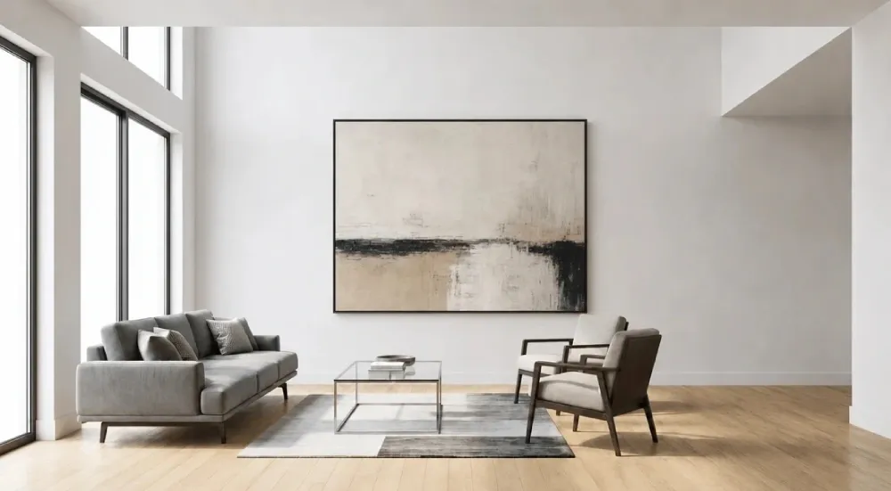 room with limited writing