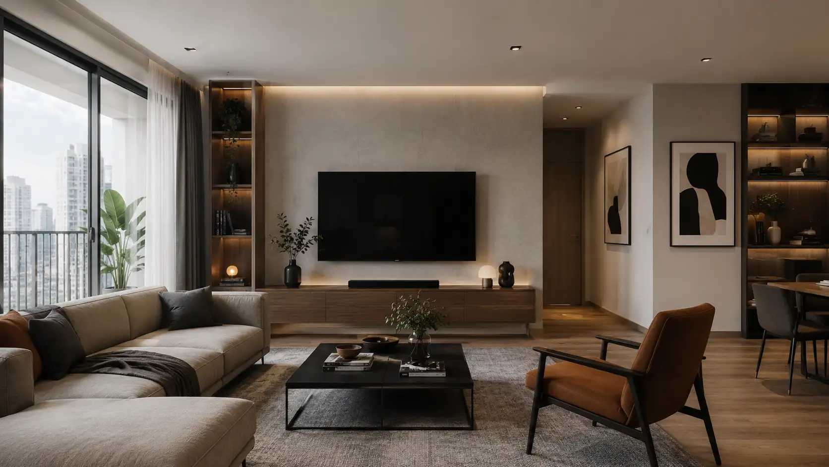 How to style a modern apartment, modern living room interior design