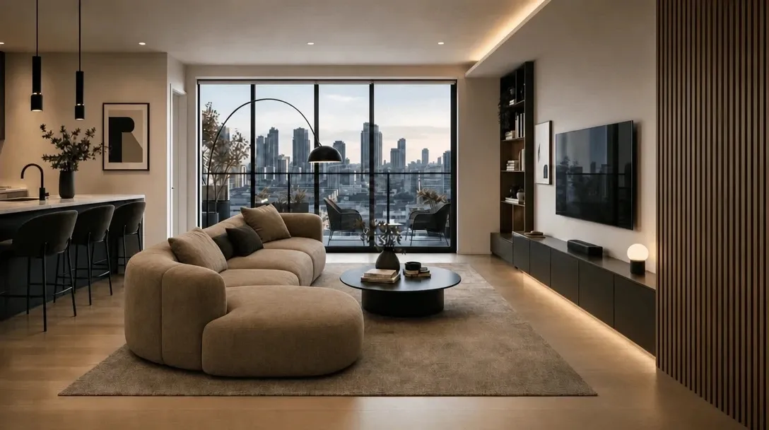 How to style a modern apartment, modern living room interior design