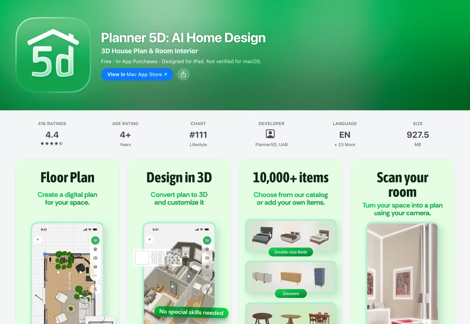 Planner 5D - free home design tool
