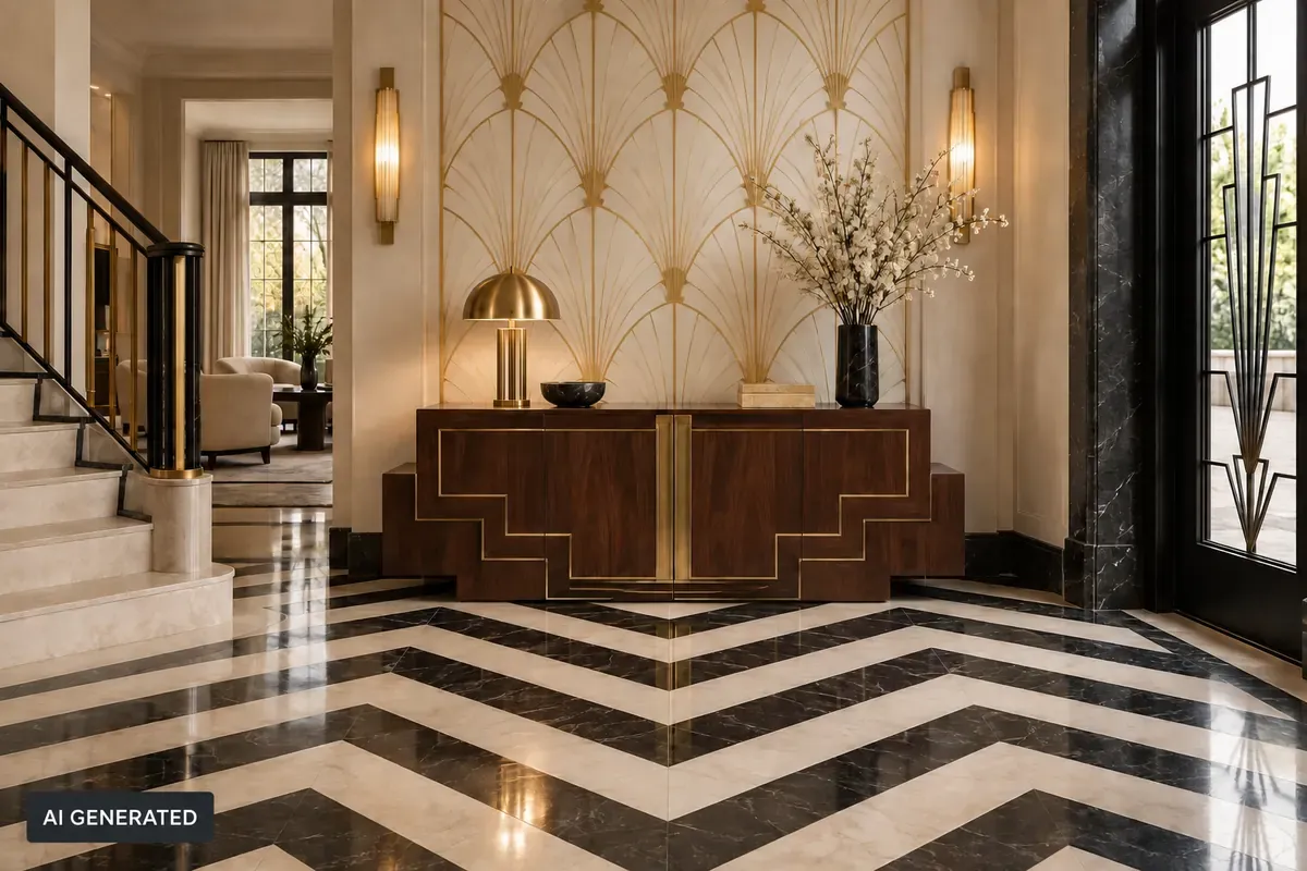 Art Deco geometric shapes and patterns, What Is Art Deco Interior Style