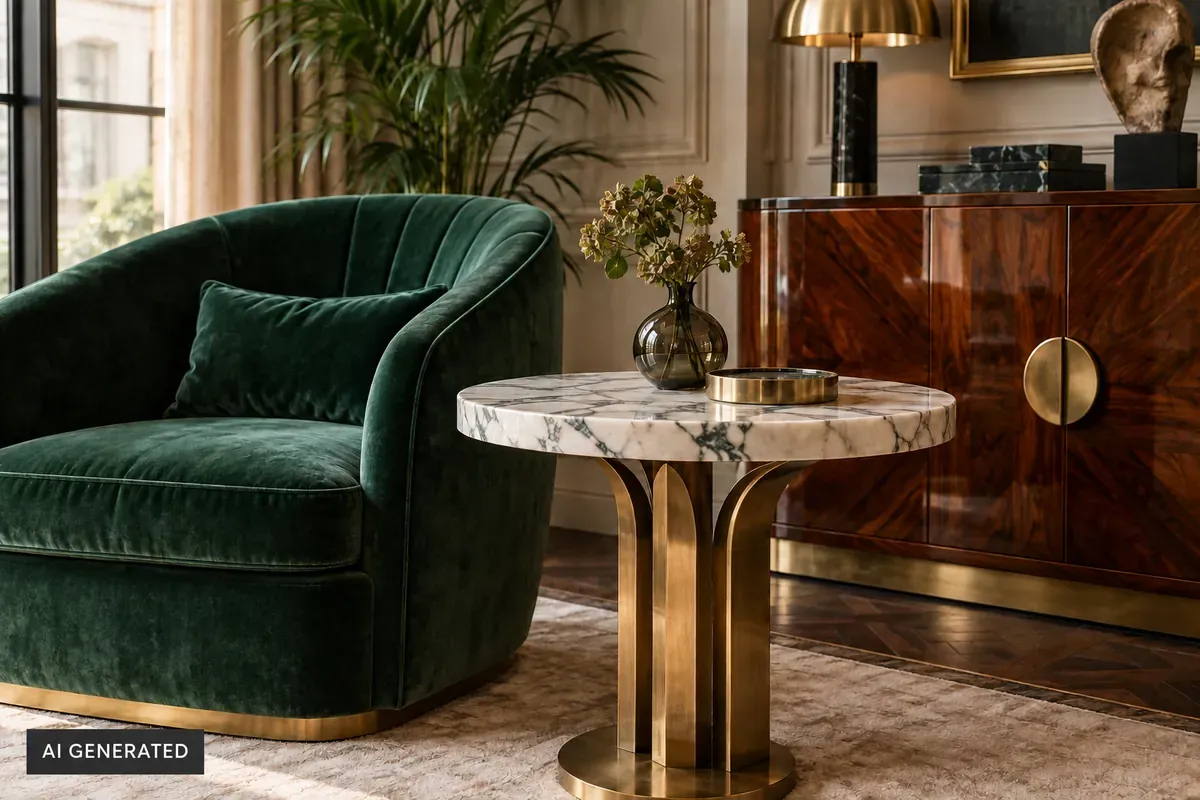 what is art deco interior style, art deco living room