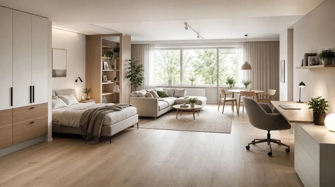 Interior design concept created with AI Studio from Planner 5D