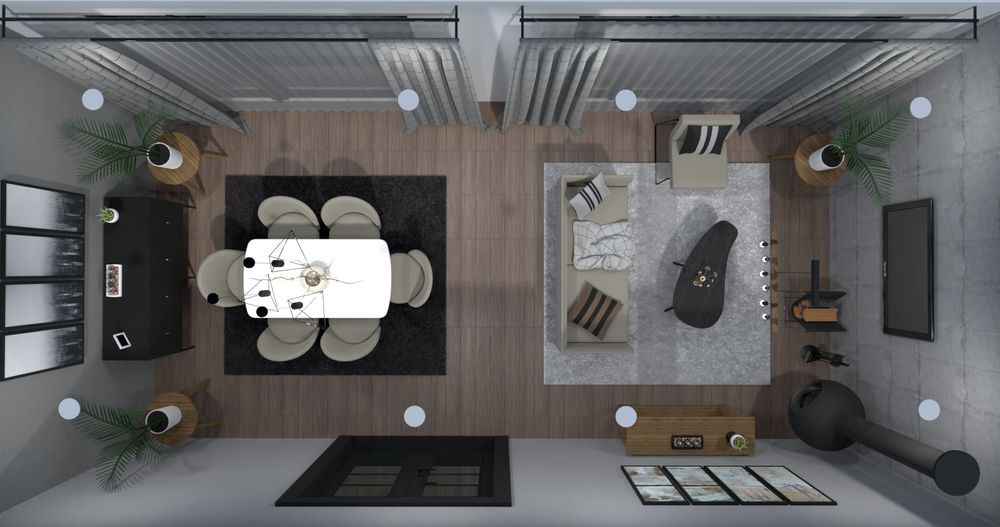 Planta Baixa de Casas com 2 Quartos, Suites e Garagens | Planner 5D