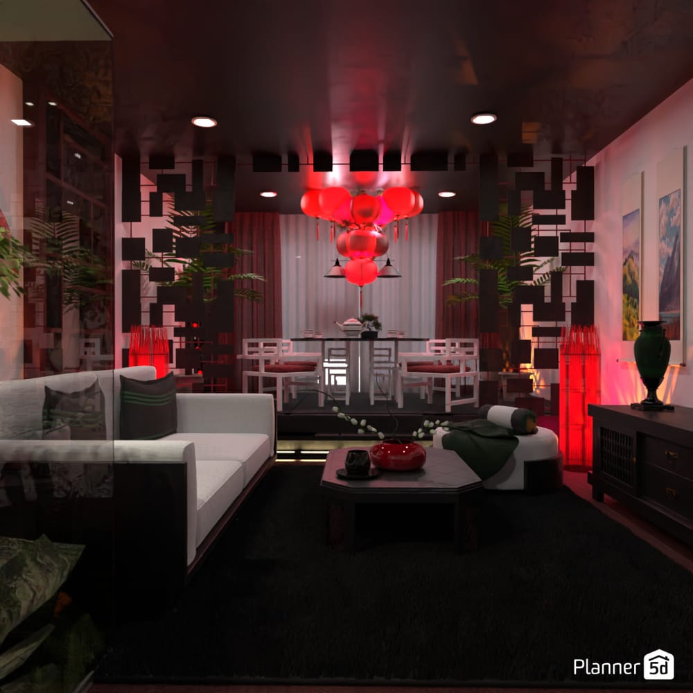 Projetos de decoração oriental: Dicas, Ideias e Inspirações | Planner 5D