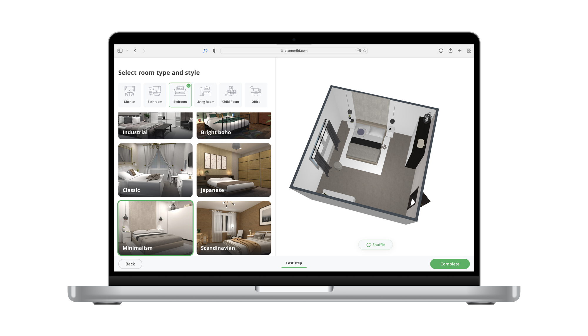 SmartWizard: create fully-furnished floor plans