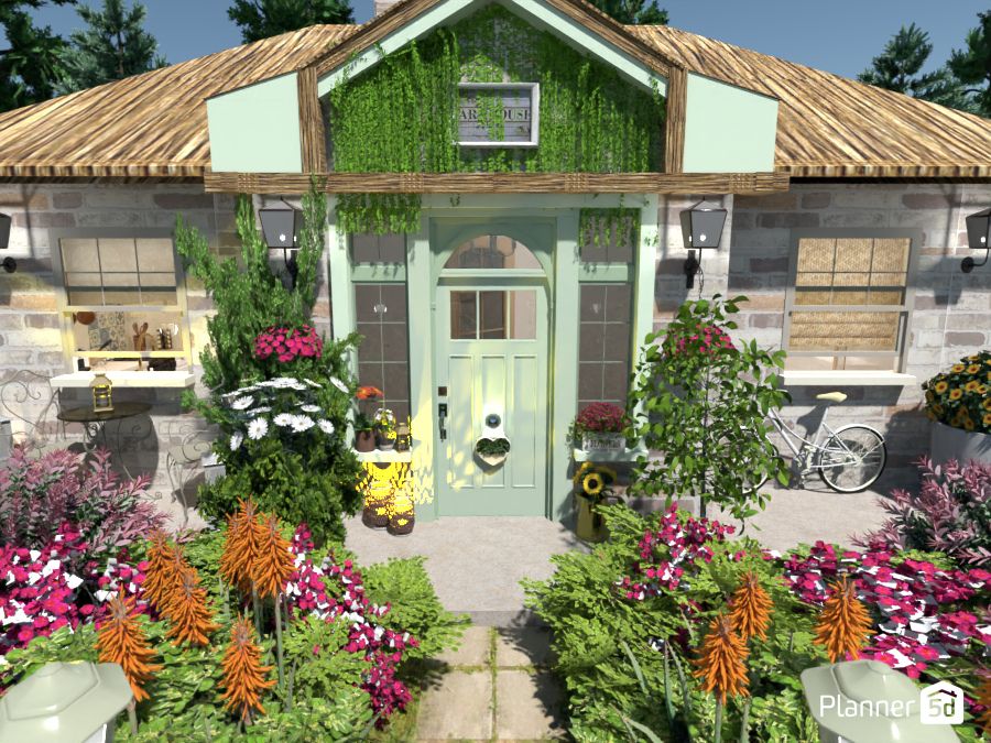 Planner 5D para projeto de paisagismo: Novos itens para a área externa da sua casa