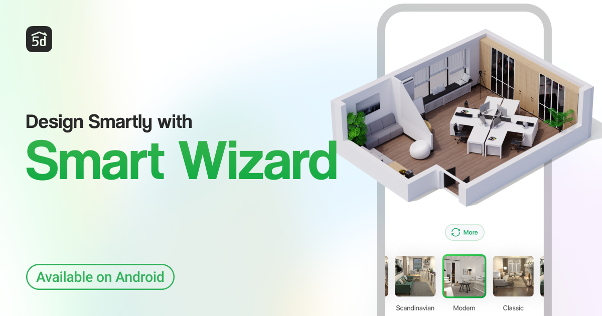 novedad de Planner 5D: Smart Wizard para Android