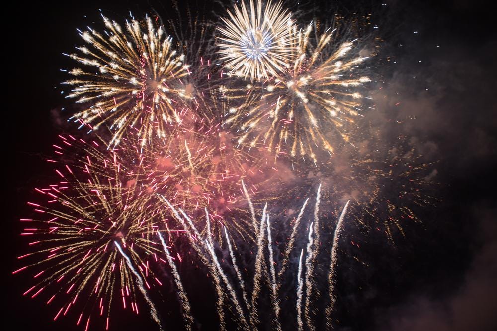 Feuerwerk zum Neujahrsfest