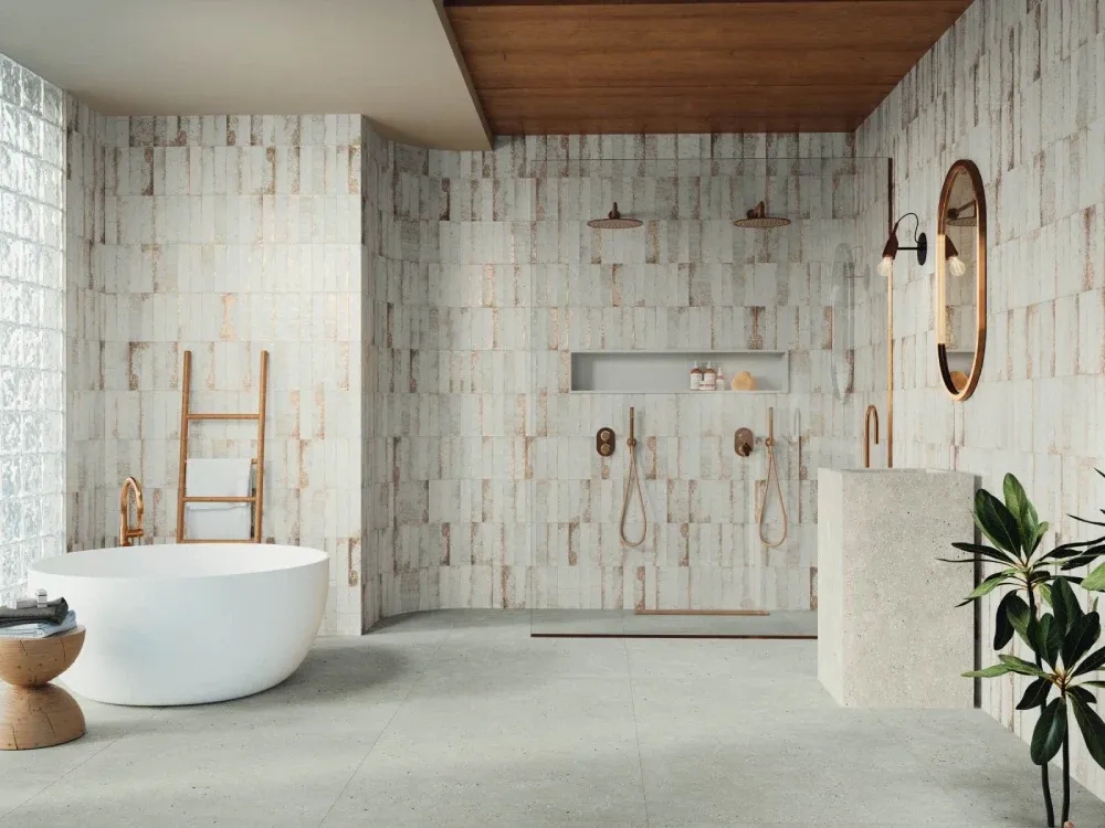 Bathroom tile trends. Image courtesy of APE Grupo