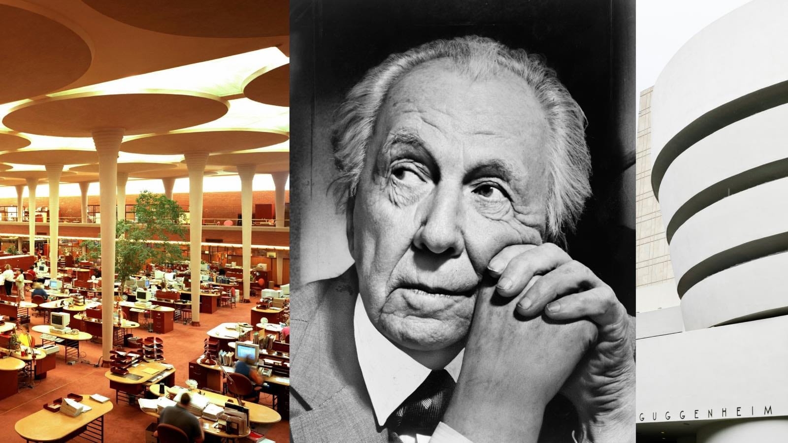 14 obras de frank lloyd wright, arquitectura moderna, johnson wax, guggenheim