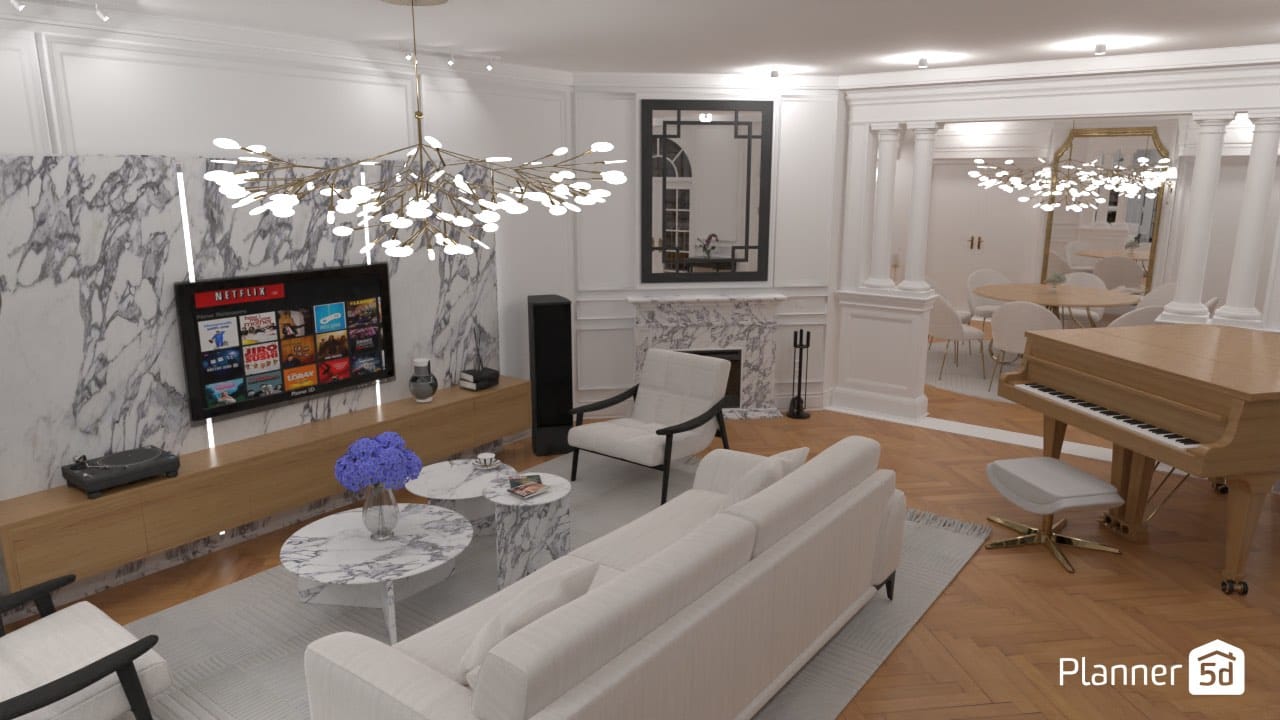 render sala estar, apps para diseño de interiores