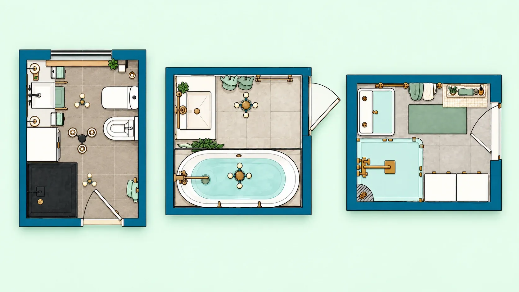 Small Bathroom Layouts