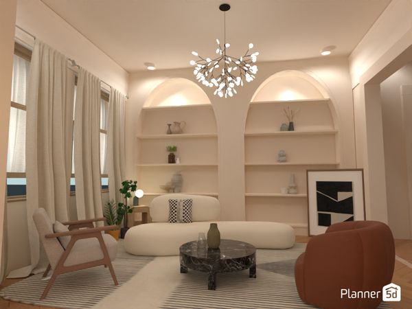 Design da semana: interior nórdico minimalista moderno em Paris | Planner 5D