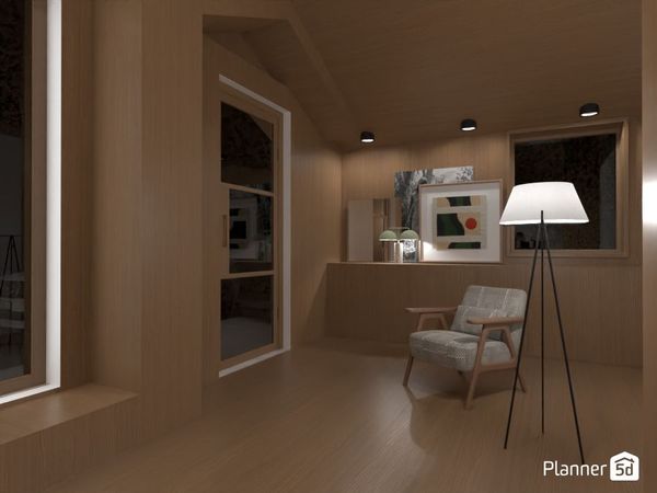 projet d'intérieur créé par Planner 5D en style grangé renovée