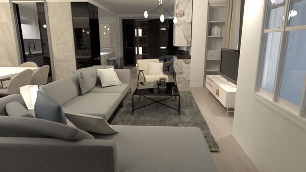 5 estilos de diseño para salas de estar vistos en Planner 5D