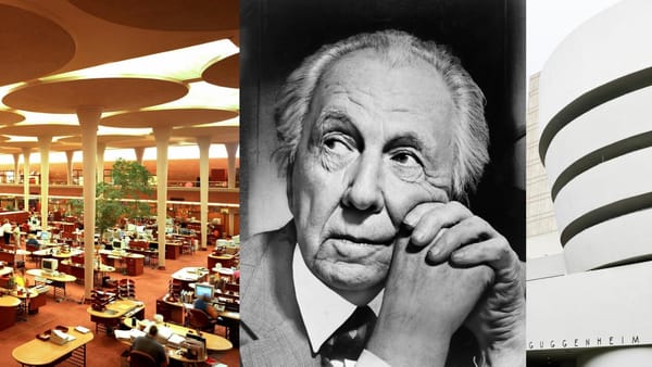 14 obras de frank lloyd wright, arquitectura moderna, johnson wax, guggenheim